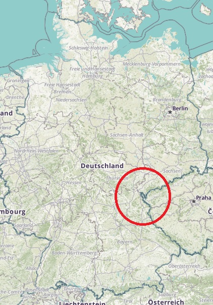 Deutschlandkarte von OpenstreetMap